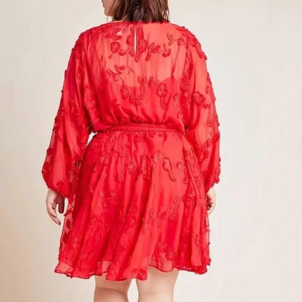 Anthropologie Mare Mare Amal Textured Embroidered Dress. NWT - Picture 5 of 10